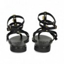 Esclava Hojas 2 Gilda Piel Oro+negro  MYCONIAN