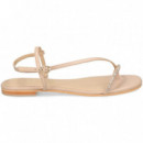 Esclava Tira Diagonal Strass Rosa  MIUXA