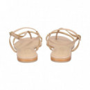 Esclava Tira Diagonal Strass Rosa  MIUXA