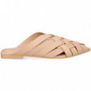 Mule Trenzado Piel Beige  MIUXA