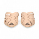 Mule Trenzado Piel Beige  MIUXA