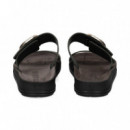 Pala 2 Tiras + Aplique Piel Negro  FANTASY