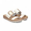 Pala 2 Tiras + Aplique Piel Blanco  FANTASY