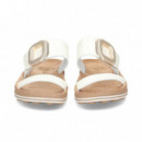 Pala 2 Tiras + Aplique Piel Blanco  FANTASY