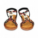 Trenzada Textil Negro+multicolor  EXE