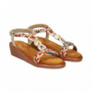 Trenzada Textil Oro+multicolor  EXE