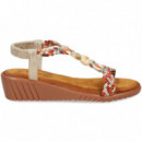 Trenzada Textil Oro+multicolor  EXE