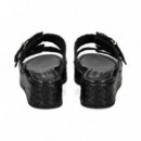 Pala 2 Hebillas Tranzado Negro  PONS QUINTANA