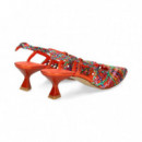 sin Talon Trenzado Multi Naranja  PONS QUINTANA