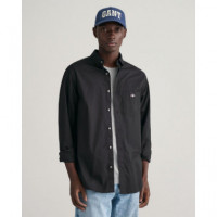 Camisa Regular Fit de Popelina de GANT