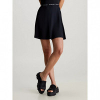 Logo Elastic Skirt Ck Black  CALVIN KLEIN - Guanxe Atlantic Marketplace