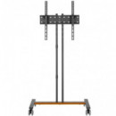 AISENS Soporte de Pie Inclinable con Ruedas FT55TE-213 para TV  32-55/ hasta 35 Kg