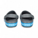 Zueco Franja en Piso Cielo+gris  CROCS