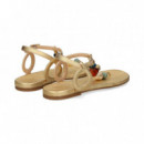 Esclava Abalorios Metalizada Oro  UNISA