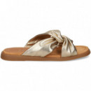 Pala Cruzada Metalizado Platino  UNISA