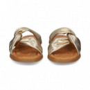 Pala Cruzada Metalizado Platino  UNISA