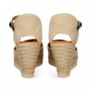 Abierto Lados Piel Negro+beige  UNISA