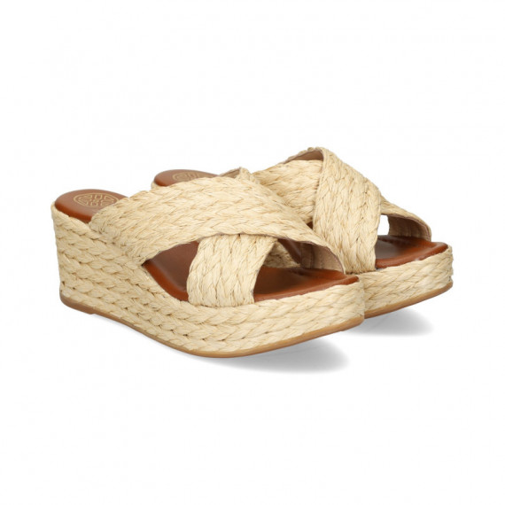 Pala Cruzada Rafia Beige  UNISA