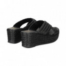 Pala Cruzada Rafia Negro  UNISA