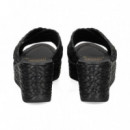 Pala Cruzada Rafia Negro  UNISA