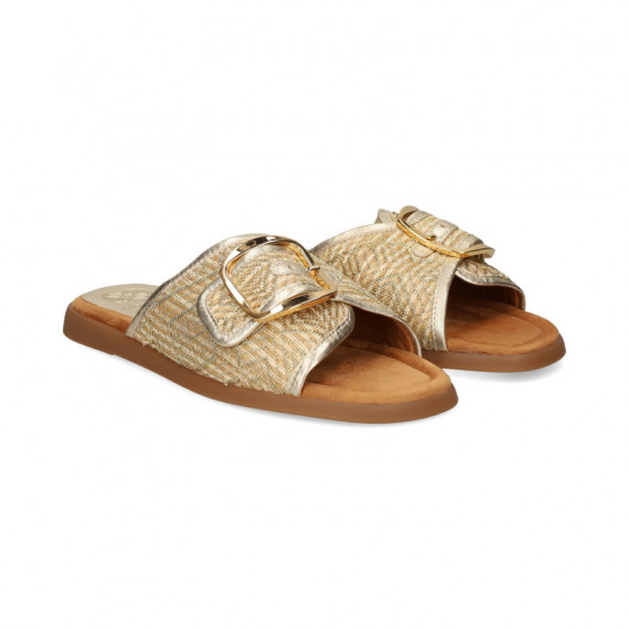 Pala Hebilla Rafia+platino  UNISA