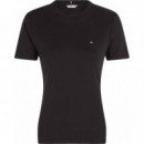Camiseta de Cuello Redondo con Corte Slim de TOMMY HILFIGER