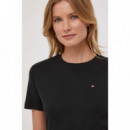 Camiseta de Cuello Redondo con Corte Slim de TOMMY HILFIGER