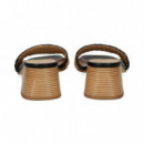 Pala Rafia Negro+camel  MISS ELASTIC