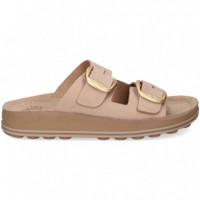 Pala 2 Hebillas Nobuck Rosa  FANTASY