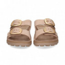 Pala 2 Hebillas Nobuck Rosa  FANTASY