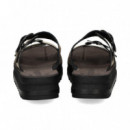 Pala 2 Hebillas Plataforma Piel Oro  FANTASY