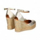 Abierto Lados Metalizada Platino  UNISA