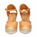 Abierto Lados Piel Marron  UNISA