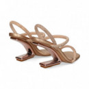 Sandalia 2 Tiras Strass Rosa  EXE