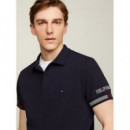 Polo con Ribetes a Contraste en la Manga de TOMMY HILFIGER