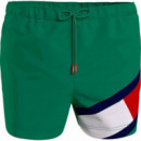 Bañador Slim de Medio Largo con Cordón de TOMMY HILFIGER