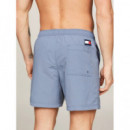 Bañador Slim de Medio Largo con Cordón de TOMMY HILFIGER