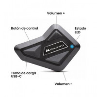 MIDLAND Bt Mini Single Intercomunicador Moto con BLUETOOTH