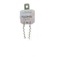 Bijoux Pendiente Zigzag Dorado  FARMA BIJOUX