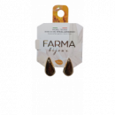 Bijoux Pendiente Gota Dorado  FARMA BIJOUX