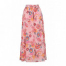 Falda MOLLY BRACKEN con Estampado y Pliegues