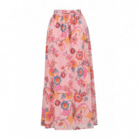 Falda MOLLY BRACKEN con Estampado y Pliegues