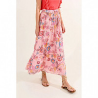 Falda MOLLY BRACKEN con Estampado y Pliegues