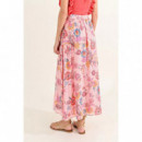 Falda MOLLY BRACKEN con Estampado y Pliegues