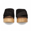 Pala Cruzada Piel Negro  BUENO