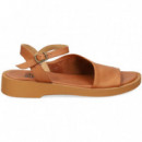 Sandalia Cerrada 1 Lado Piel Cuero  BUENO