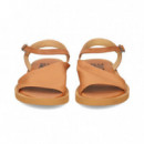 Sandalia Cerrada 1 Lado Piel Cuero  BUENO