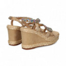 Onda Strass Multi Sandalia ante Beige  ALMA EN PENA
