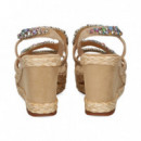 Onda Strass Multi Sandalia ante Beige  ALMA EN PENA