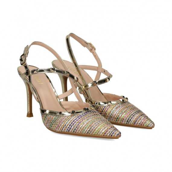 sin Talon Rafia Multi+platino  LODI